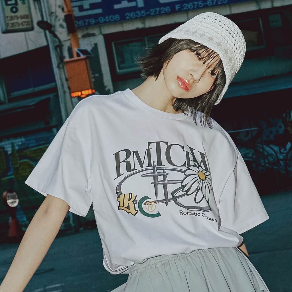 REPAIRED SHINING LOGO TEE SHIRT_WHITE