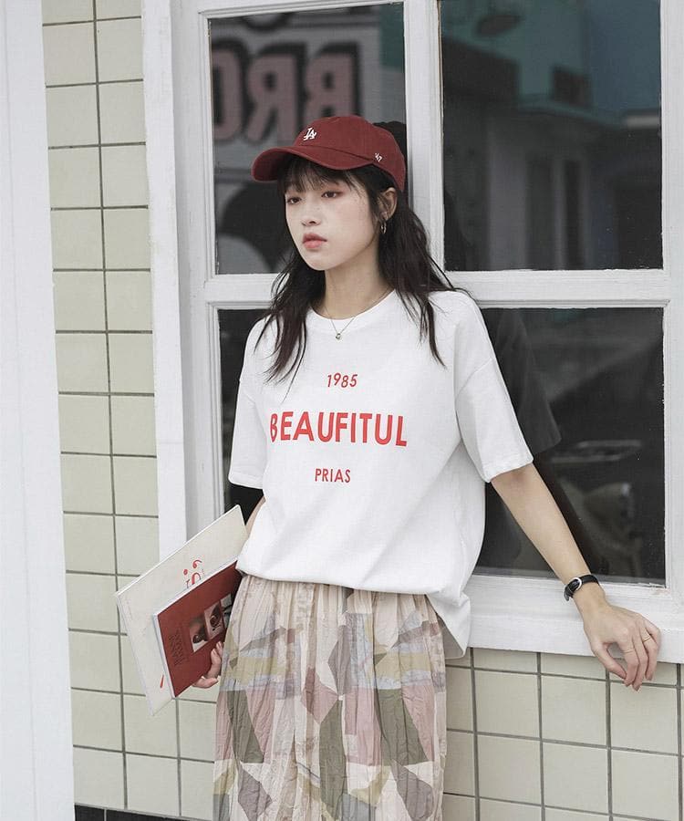 BEAUFITULプリントTシャツ｜jemiremi