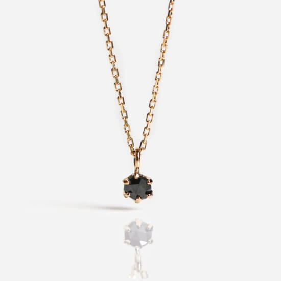 Black Diamond Necklace - K10YG