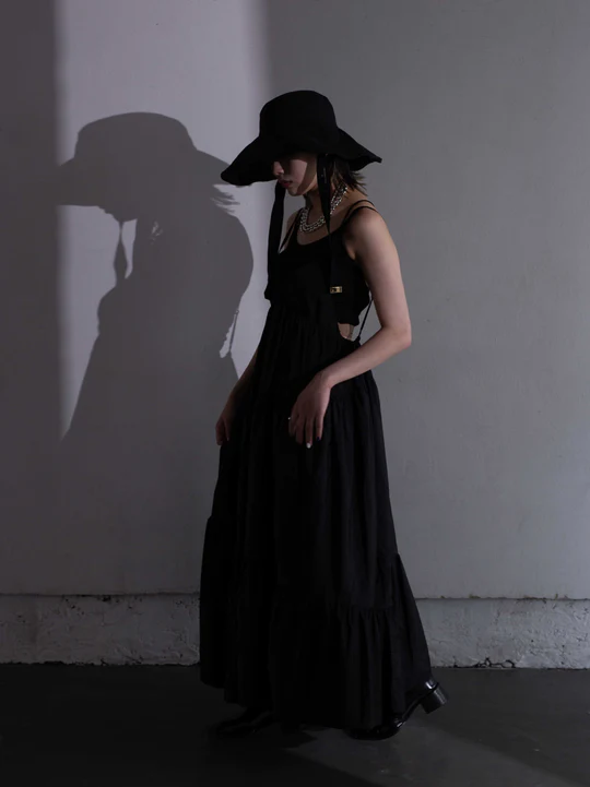 Random Tiered Dress(Black)