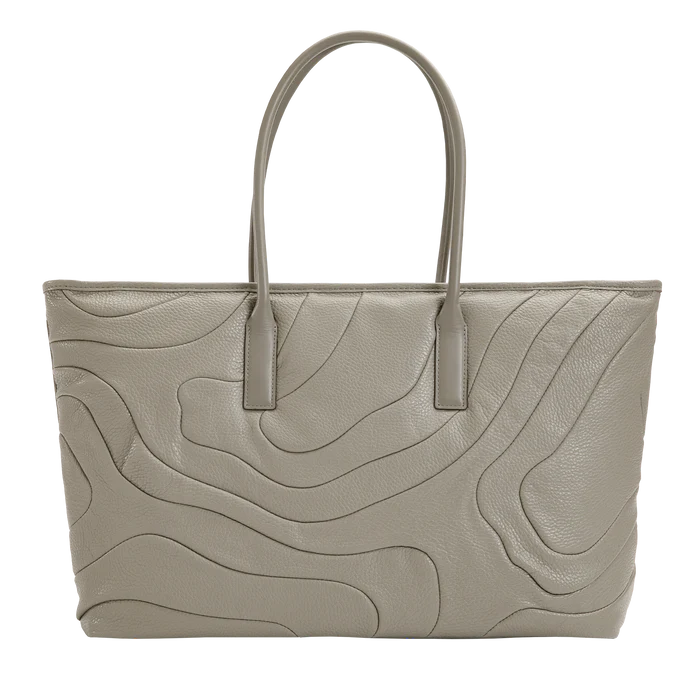 WIDE TOTE Taupe