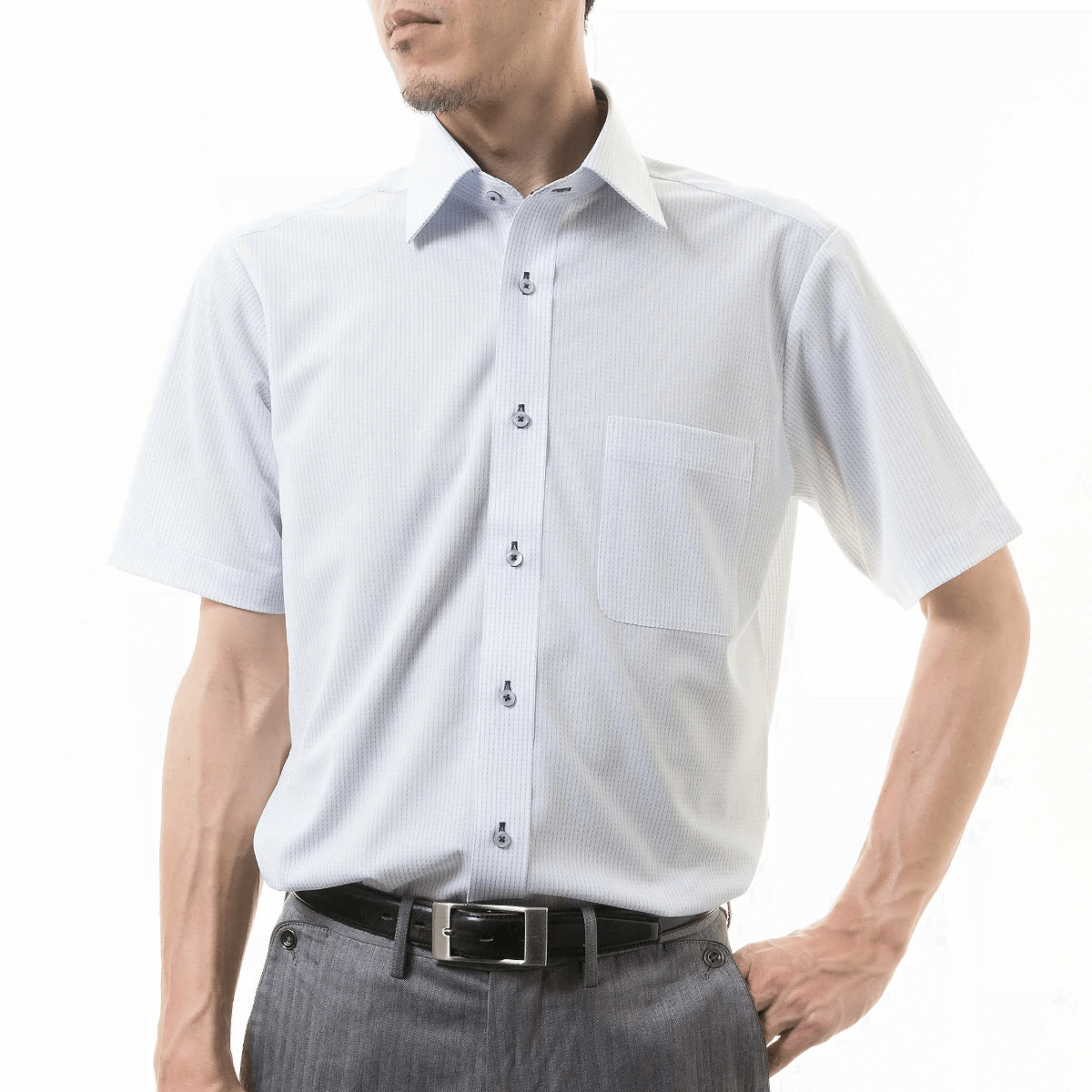 別格ノーアイロンシャツ 半袖 ワイシャツ ニットシャツ 形態安定 ［よりどり3枚セット/単品購入OK］ / 2,500円